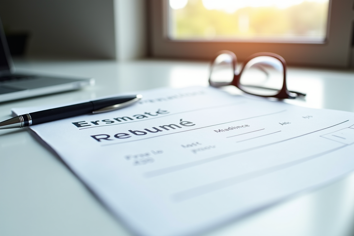 Certificat de carte grise française sur bureau lumineux