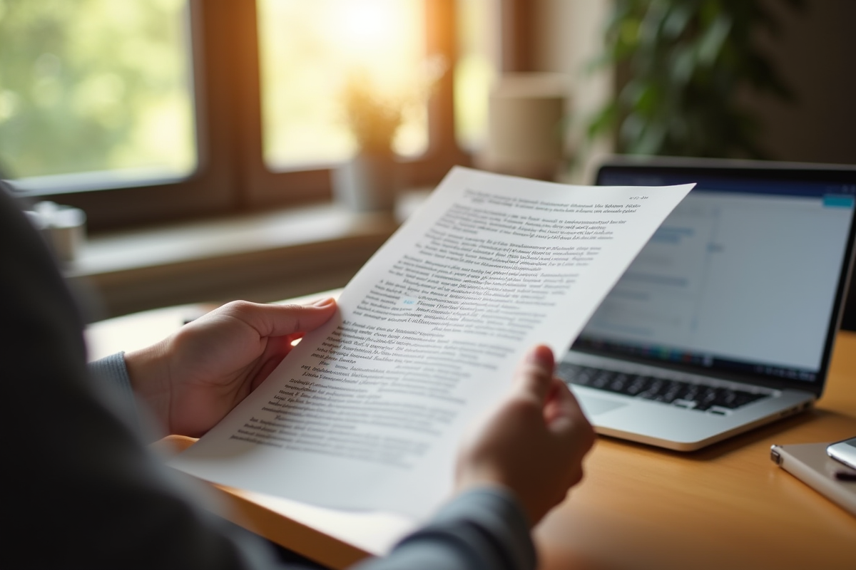 Main tenant une dissertation avec logiciel de detection AI en fond